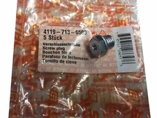 Genuine OEM Stihl 4119 713 6500 Screw Plug FS55, FS90, HS45, HL-KM series  FS250