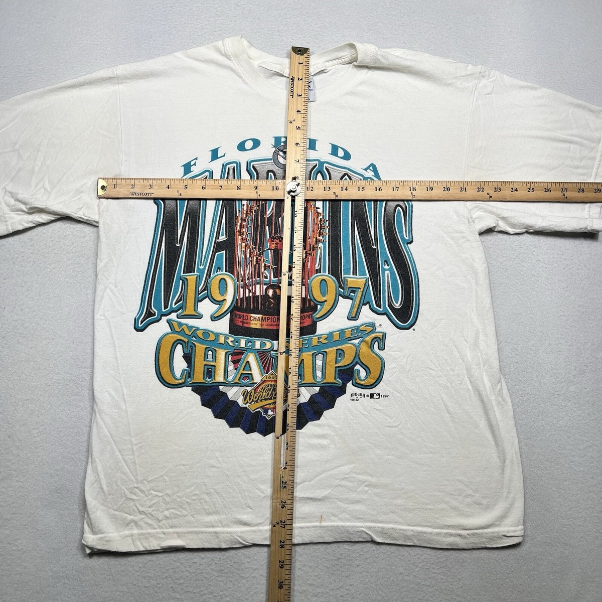 Vintage 90s Florida Marlins 1997 World Series Champions MLB