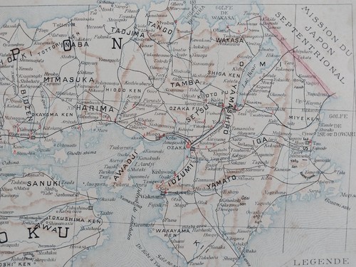 Mission du Japon Central Carte des Missions Etrangères 1890 Launay Japan map - Picture 7 of 11