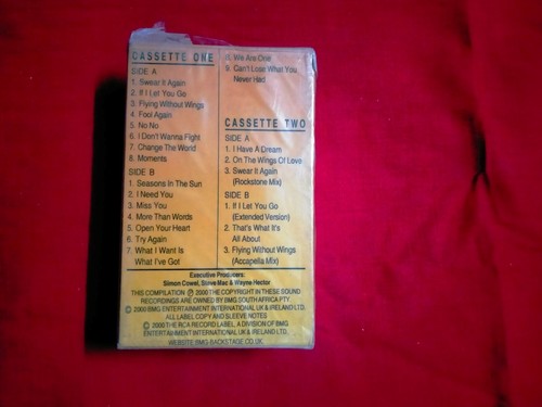Westlife Special Edition RARE orig Cassette tape INDIA indian 2X sealed 2000 - Picture 3 of 4