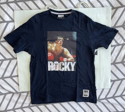 Marc Ecko Rocky The Italian Stallion T Shirt Navy Sz M 100 % Authentic