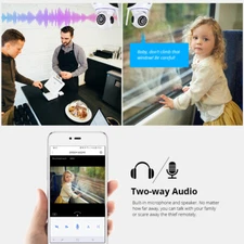 KERUI CCTV Mini Indoor Wireless Security Camera Home 720P 1080P 