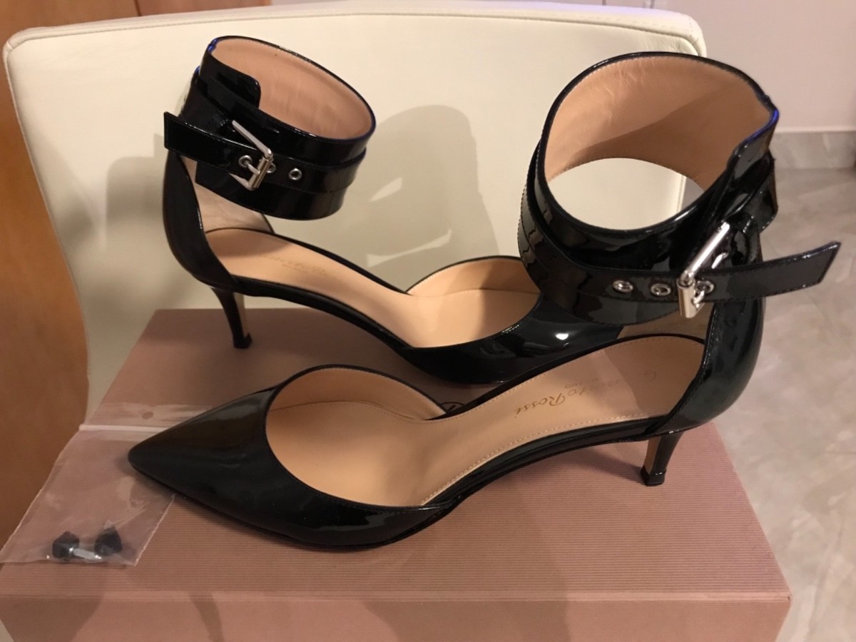 GIANVITO ROSSI VERNICE NERO | eBay