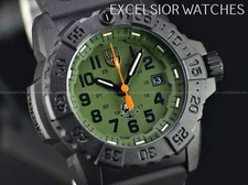 Luminox Navy Seal Men's Quartz Watch Black Green 45 mm Date XS.3517.NQ.SET NIB