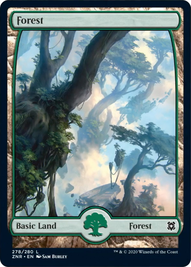 PREORDER Forest (278) x4, FULL ART, Zendikar Rising, MTG, NM/M | eBay