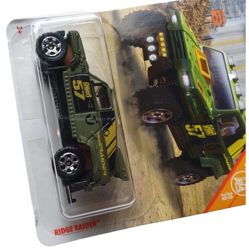 Matchbox Metal RIDGE RAIDER Construction Khaki Truck 125/125 2018 NEW Sent Box - Picture 4 of 7