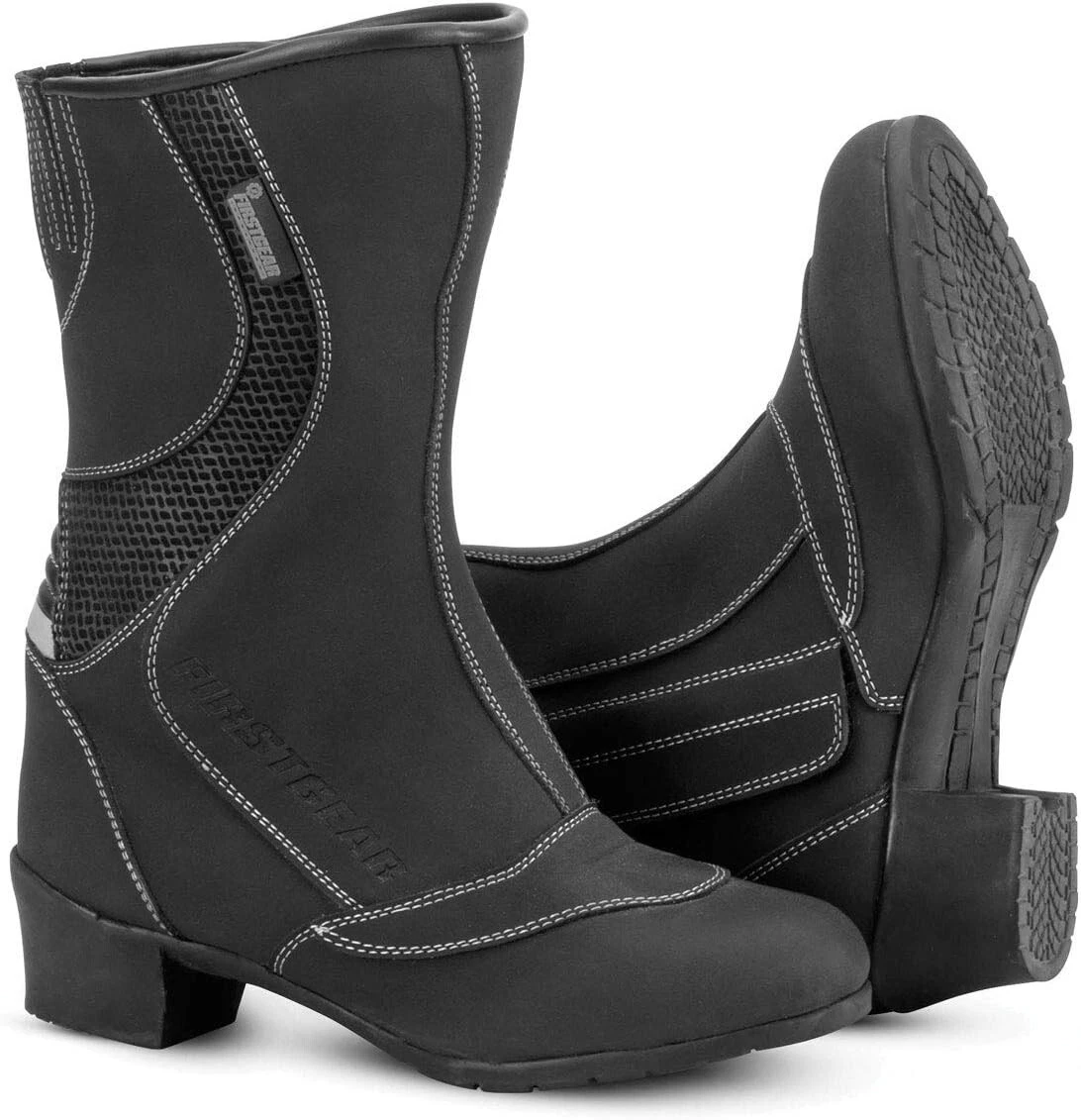First Gear Hipora Leather Motorcycle Boots Breathable Waterproof Mens 43 US 10 Firstgear Black Motorcycle & Powersports Boots for sale | eBay main image 4