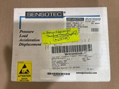 Sensotec Amplified Transducer FPG/G614-11, Cable Included.  (Lot A)