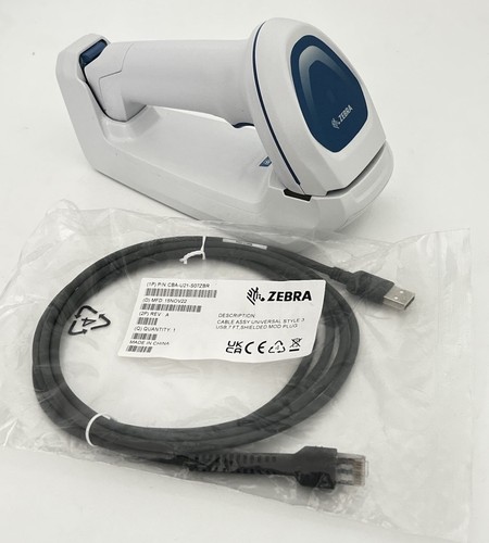 Zebra DS8178-HC Handheld Barcode Scanner With Cradle, USB Cable and Battery