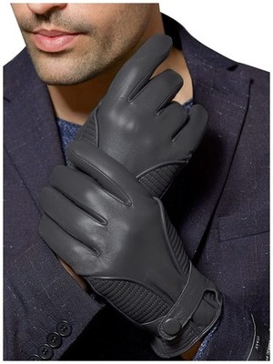 FIORETTO Men s Winter Leather Gloves   Chrome-Free Sheepskin Driving