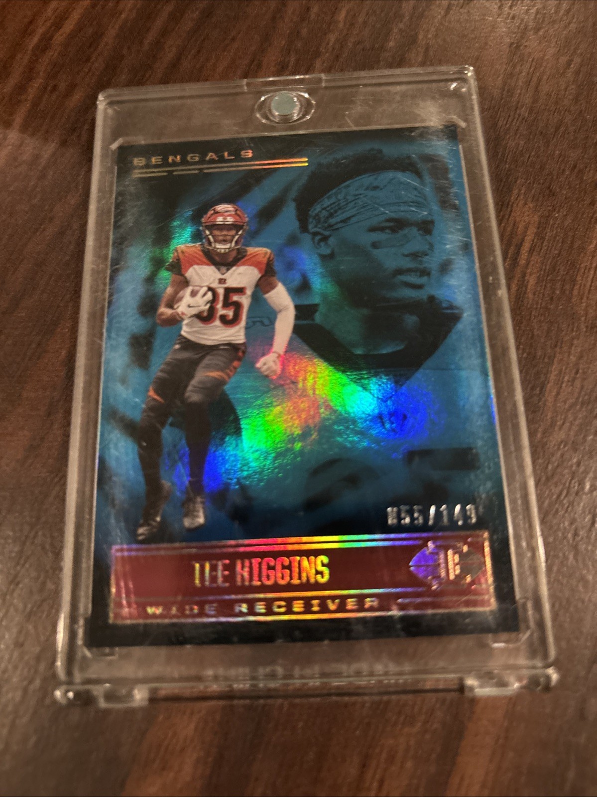 2021 Panini Illusions - Tee Higgins #41 Trophy Collection Light Blue /149