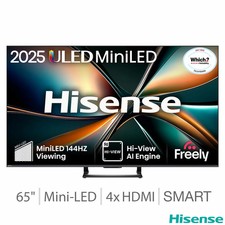 Image of Hisense 65U7QTUK 65 Inch Mini LED HD Smart TV
