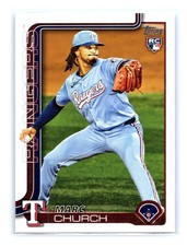2025 Topps Update Baseball #US227 Marc Church Rookie RC Texas Rangers