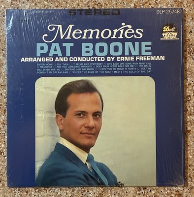 Pat Boone Memories 1966 Vinyl LP Dot Stereo DLP 25748 Shrink  VG+/VG