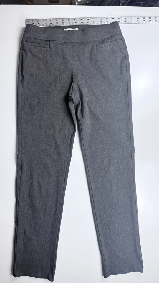 Liz Claiborne Lisa Dress Pants Gray Size 6 Straight Leg Career Office Wear - Image 4 of 4
