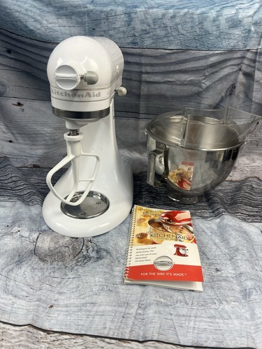 Kitchenaid White Stand Mixer~KSM100PSWW Ultra Power~300-Watt 4-1/2-Quart - Picture 2 of 9