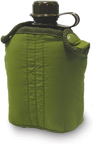 Elemental G.I. Style Canteen Water Bottle, 840 Ml Capacity, Green - Picture 1 of 12