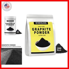 Pure Graphite Powder  2 LB - 1000 Grit Superultra-Fine Graphite Powder  Gra...