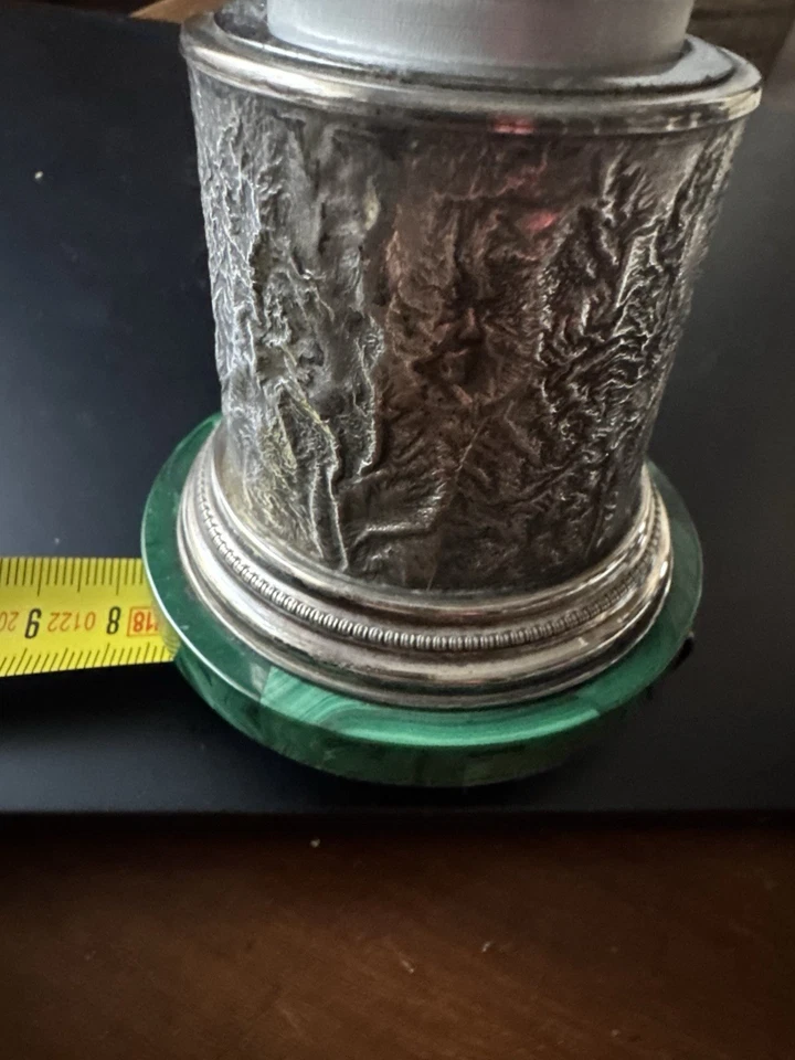 Accendi Sigari  Argento 800 Malachite  - Immagine 4 di 4