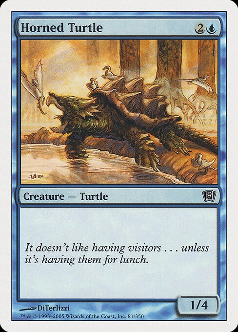 Horned Turtle NonFoil Ninth Edition 81 NM MTG