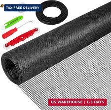 48"X236" Window Screen Replacement Kit, 6 in 1 Window Screen Door Repair Kit, Re