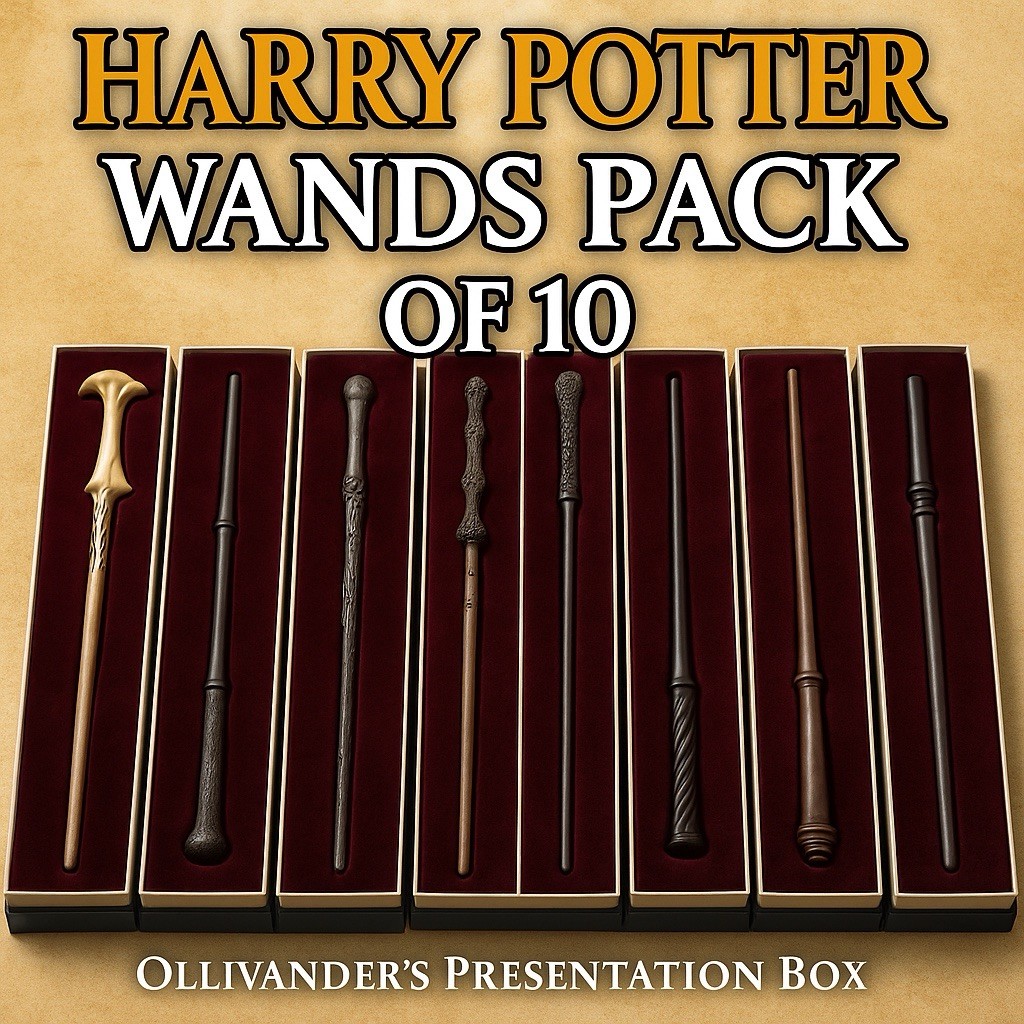 Noble Collection Harry Potter 10-Piece Wand Set