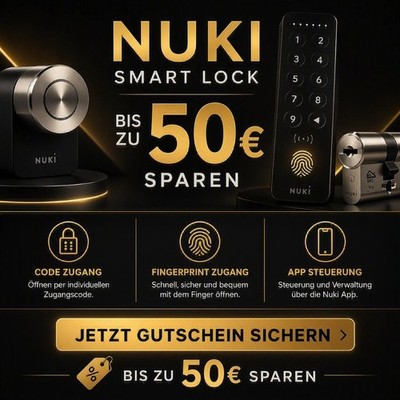 NUKI Gutschein Code bis 50  Rabatt   Smart Lock
