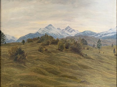 Bergige Landschaft | Gemälde von Willy Ter Hell