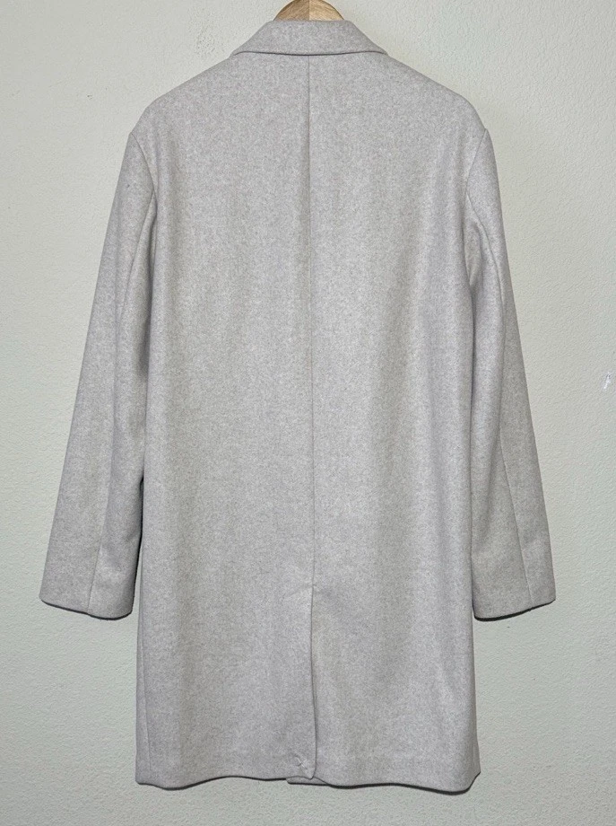 ZARA Mens 4 Way Stretch Trench Coat Button Closure Size Large - Image 4 of 4