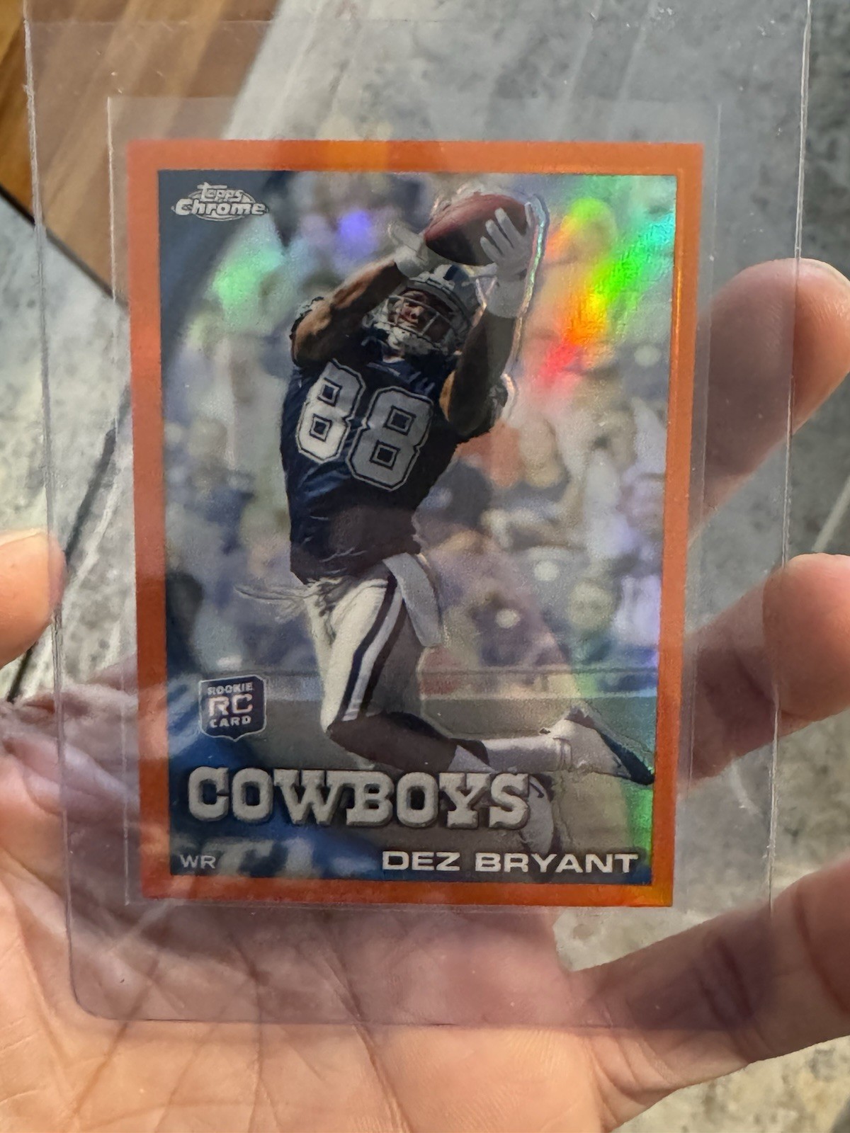 2010 Topps Chrome Dez Bryant RC Orange Refractor Rookie #C60 Cowboys