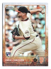 2015 Topps Chrome Baseball Refractor #145 Erik Cordier San Francisco Giants B