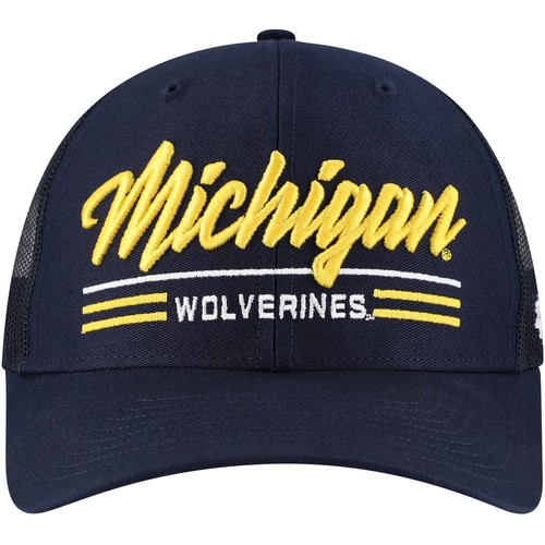 Men's '47 Navy Michigan Wolverines Garner Trucker Adjustable Hat - Bild 2 von 4