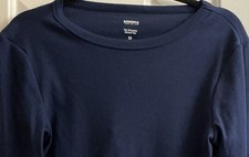 WOMEN  S SONOMA LONG SLEEVE RIBBED TEE SHIRT, SZ MED