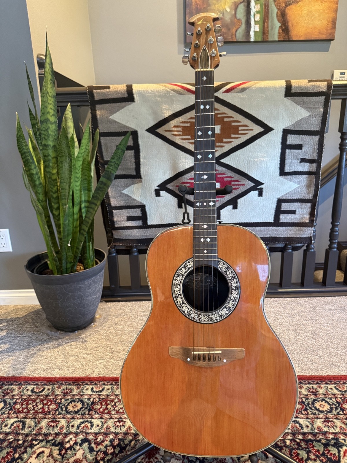 OVATION Custom Balladeer Acoustic Guitar - Model 1112-2 (mid 1970s)