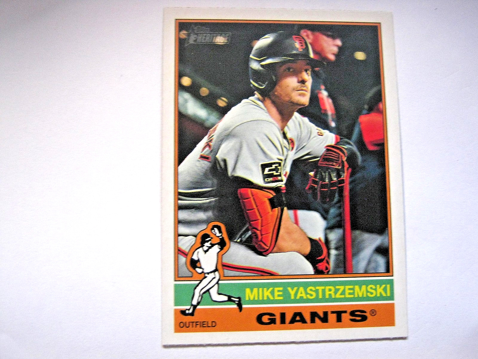Mike Yastrzemski 2025 Topps Heritage Shortprint Card #470