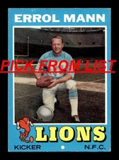 1971 Topps Football #2-263 VG-EX Pick From List ALL PICTURED zz2