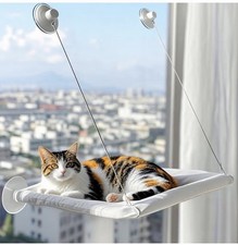 Cats Window Perch, Window cat Bed, Equipped with Two Powerful Suction Cups
