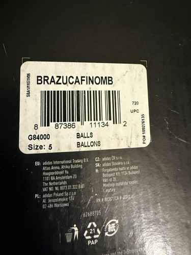 Adidas Brazuca 2014 Final Official Match Ball Brand New🥵🥵🥵 - Picture 5 of 5