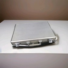 Vanguard Hard Case Silver Aluminum LapTop Brief Case No Shoulder Strap or Keys