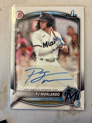 2025 Bowman PJ Morlando Prospect Auto Autograph 1st Bowman BPA-PM