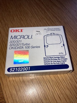 Genuine OKIDATA OKI MICROLINE 320/321 - 52102001 BLACK Ribbon
