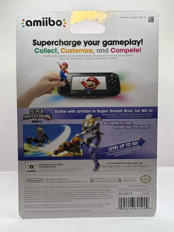 Nintendo Super Smash Bros Amiibo Super Smash Bros. Sheik MIB *NEW* - Image 3 of 4