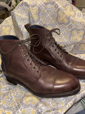UPMEN Logan Dark Brown Leather BOOTS Made in Spain MEN