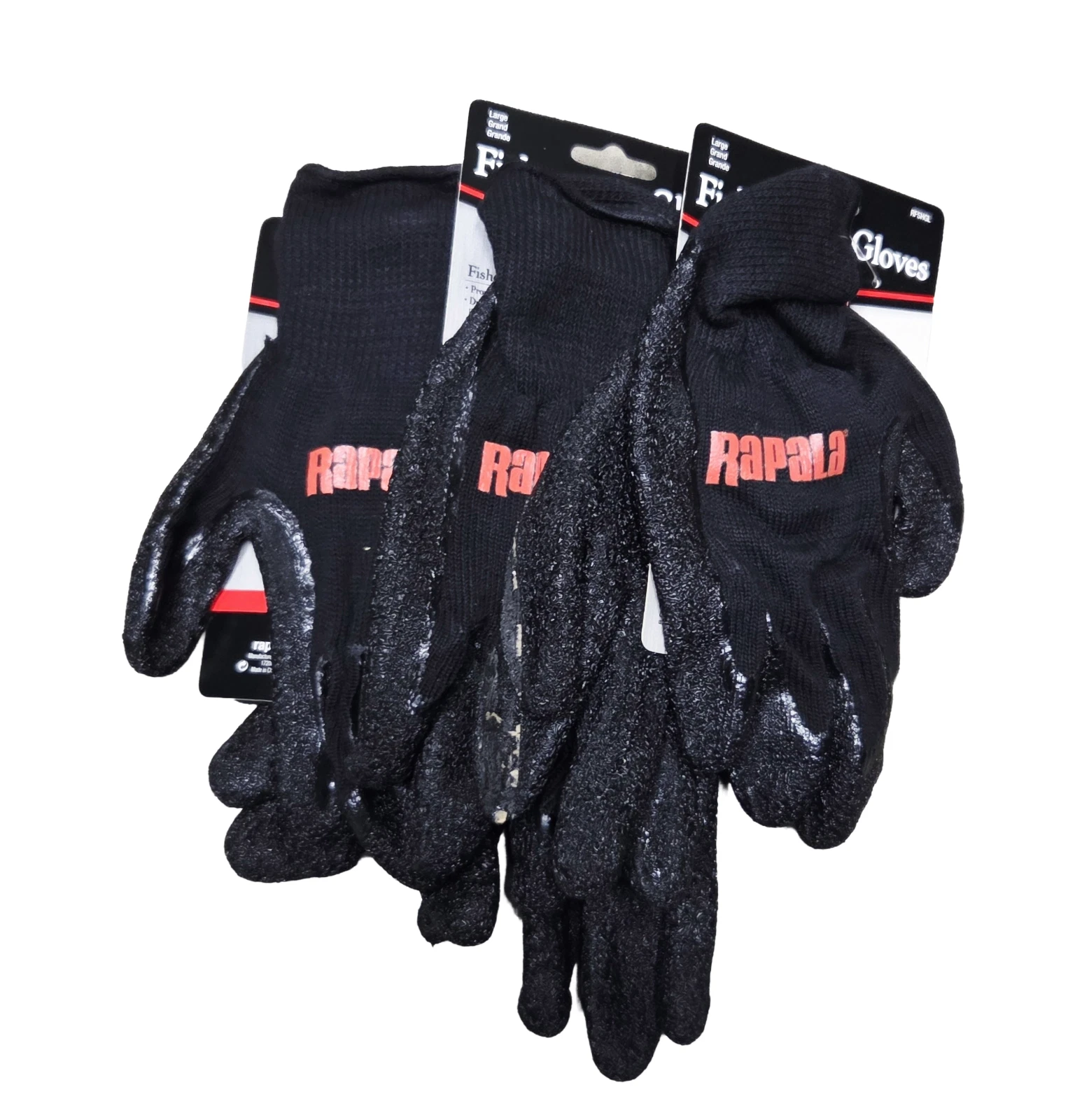 Rapala Fisherman Gloves Large 3pk