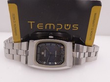 ZENITH SURF AUTOMATIC OVERSIZE '70s TAPISSE' BLUE DIAL STEEL 01-0030-380 WATCH