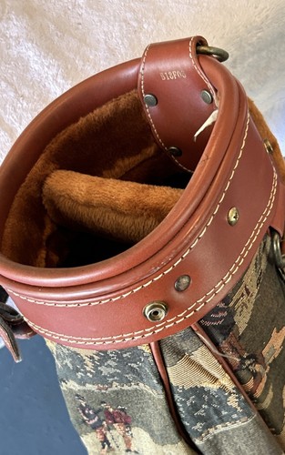 Daiwa Damen Cart Bag Coach Collection Braun Leder Canvas Vintage - Bild 4 von 13