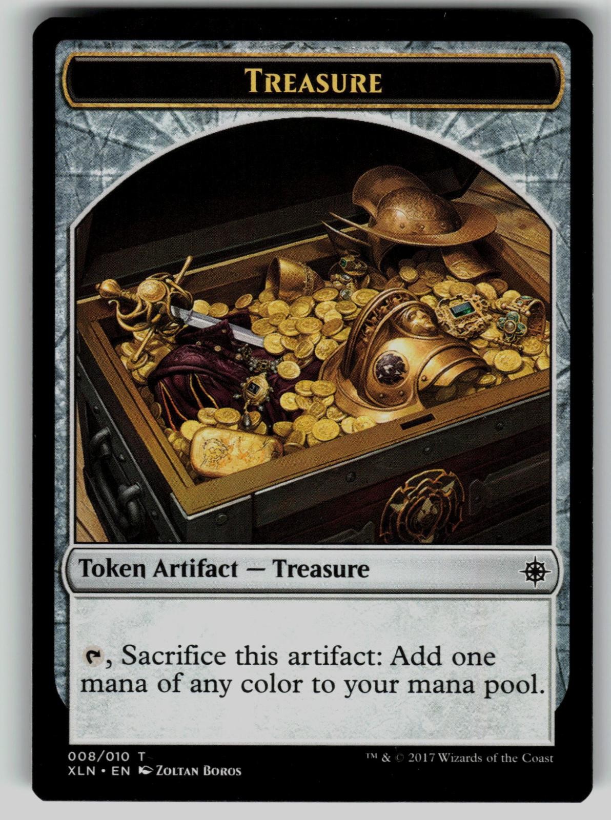 Treasure Token (008) 8 Ixalan Magic: The Gathering Token