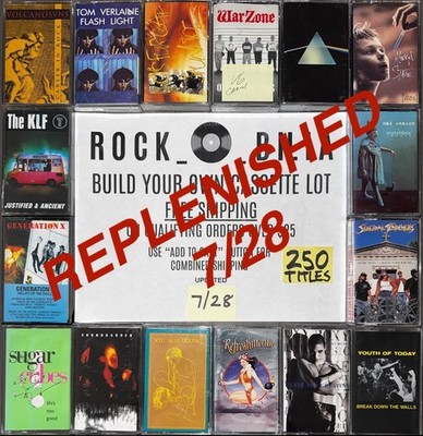 $1 & UP PUNK ALT GRUNGE BUILD YOUR CASSETTE LOT FREE SHIP ORDERS OVER $25