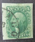 nystamps US Stamp # 14 Used $160 Position 1 Jumbo Rare              Y15x2504
