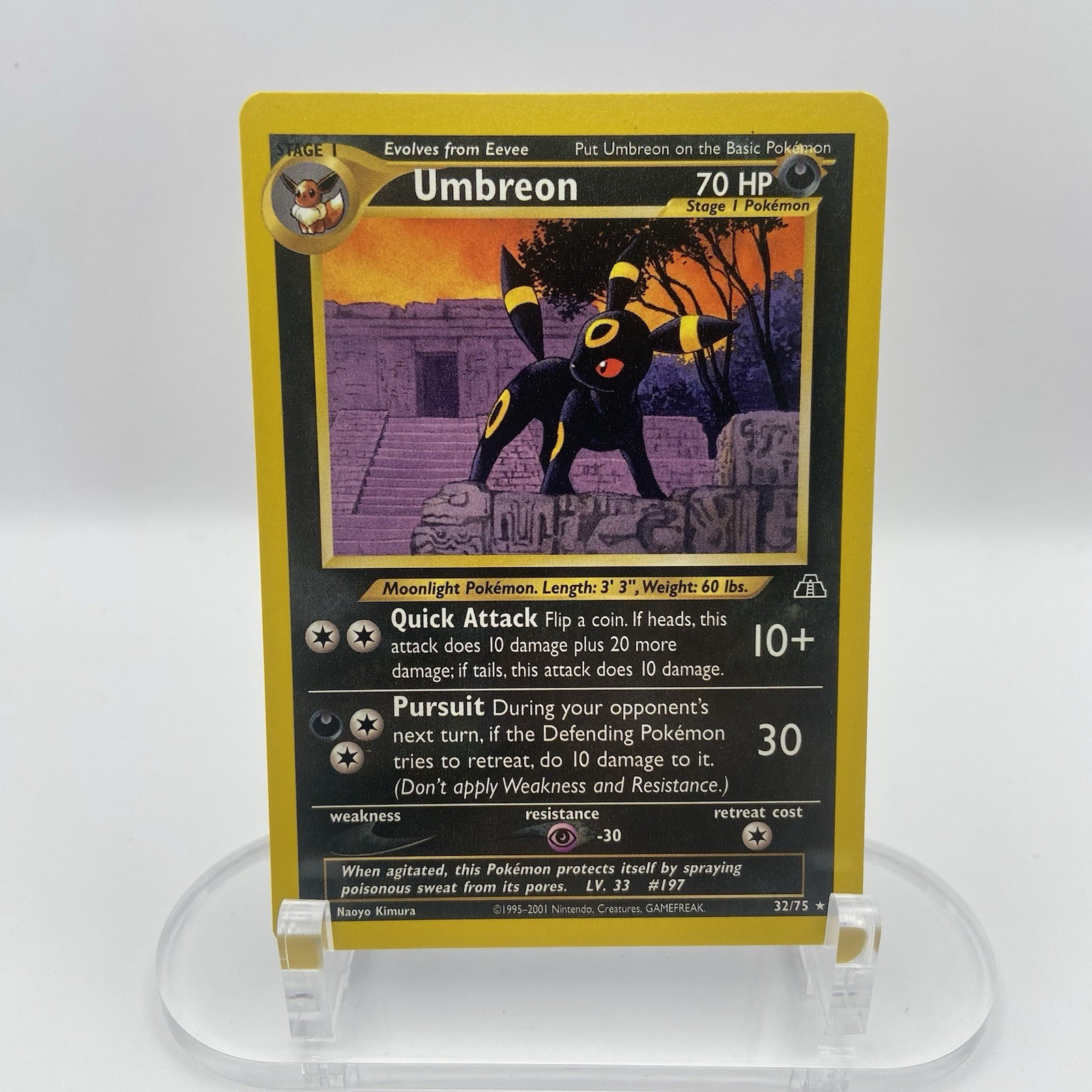 Umbreon 32/75 Neo Discovery Rare NM WOTC Pokémon TCG Vintage Eeveelution